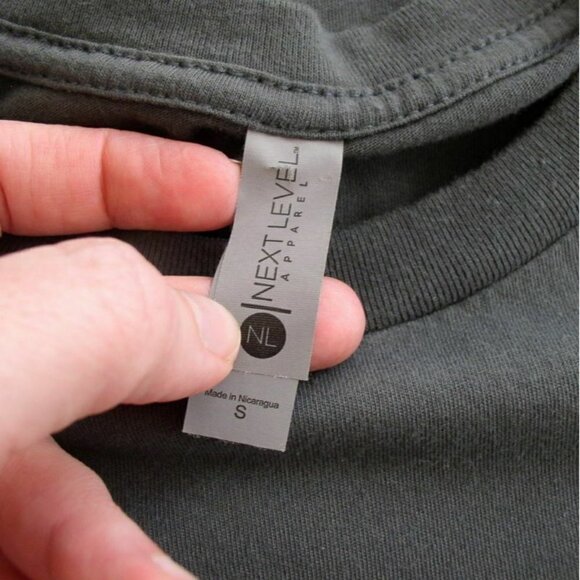 Next Level Pittsburgh Graphic Tee Gray Yellow Sz S - Picture 5 of 5